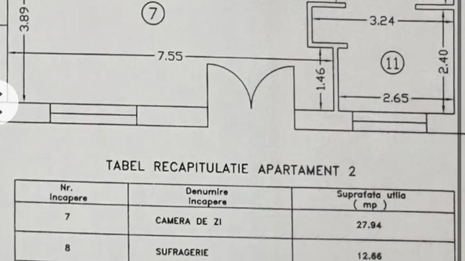 Apartament 3 Camere - Schiță 9