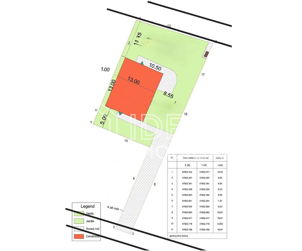 Teren intravilan - Cristian - Schiță 1