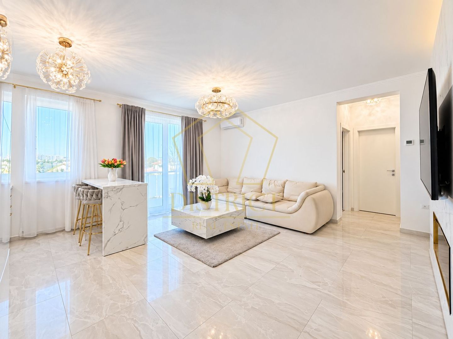 Apartament cu 2 camere mobilat de Lux | Etaj intermediar | in Giroc la asfalt. - Poză 4