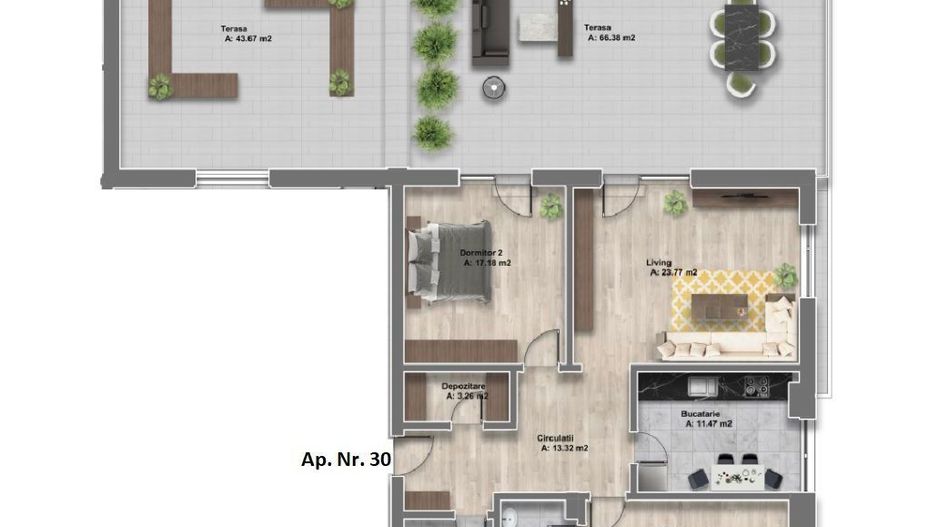 Penthouse 3 camere Baneasa - Poză 20