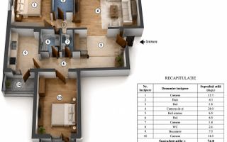 Apartament 3 camere etaj intermediar - bloc din 1987 - Poză 3