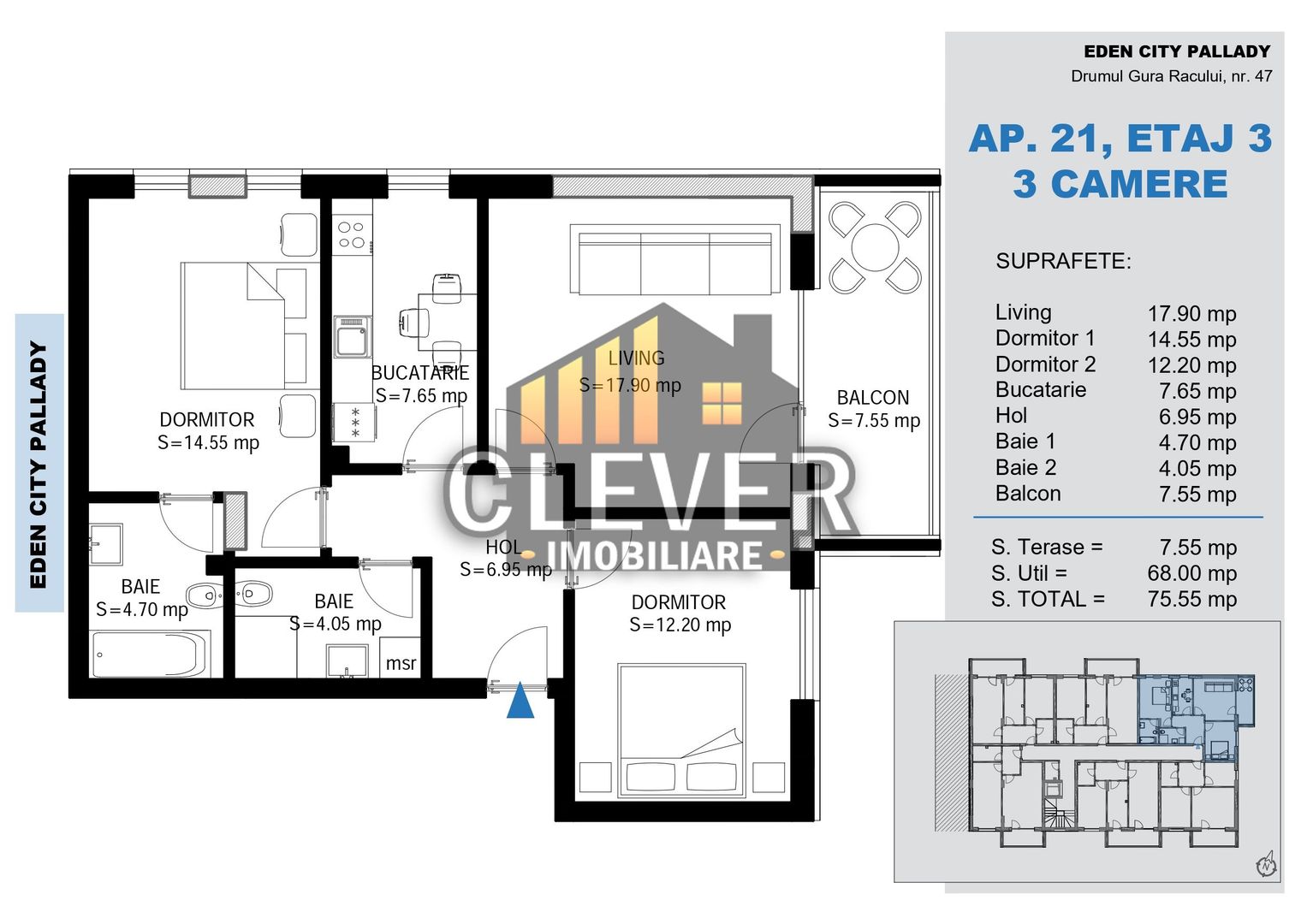 Apartament 3 Camere Pallady | Ideal Familie | Direct Dezvoltator - Poză 2