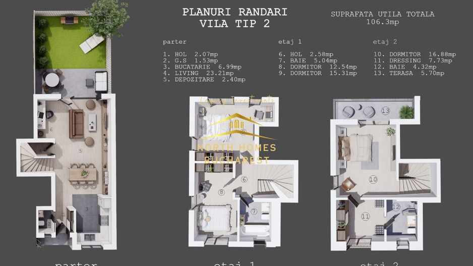 Vila in Pipera 4 camere, 2 locuri de parcare si curte - Comision 0% - Poză 23