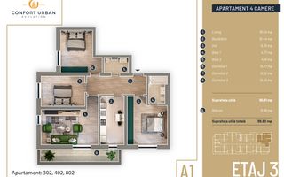 Apartament 4 camere, decomandat, ansamblu GREEN, Targ Pucheni - Poză 8