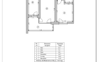 Apartament cu 2 camere, prima inchiriere – Metalurgiei, Sector 4 - Schiță 8