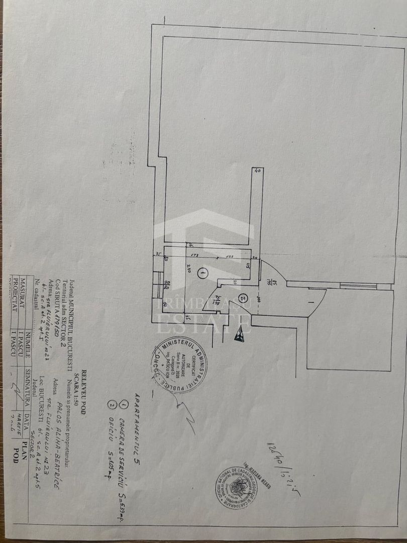Pache Protopopescu - Ferdinand, Str Fluierului, 3 camere, comision 0% - Schiță 39