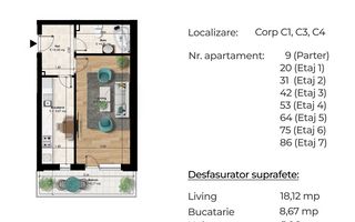 Investitie-Garsoniera, 6 min metrou Berceni, decomandată, 45 mp - Poză 4