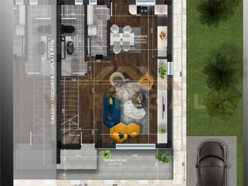 Duplex Superb 4 camere, 2 bai - Com Berceni, IF - Poză 4