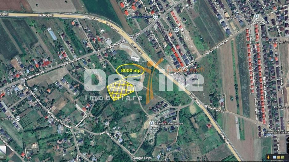Teren parcelat intravilan 8000 mp vedere spre Lac Ciurbești - Poză 7
