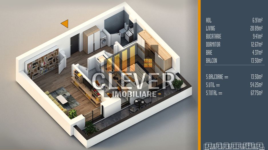 Apartament Spatios 2 camere Th. Pallady Comision 0 - Poză 3