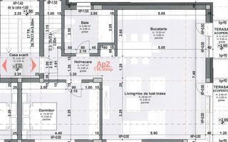 Ap 4 camere  in imobil tip vila, 116 mp utili + terasa 17 mp! - Schiță 2