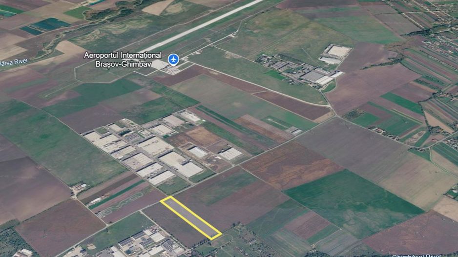 OCAZIE! Lot teren in vecinatatea aeroportului Brasov 50 m deschidere - Poză 6