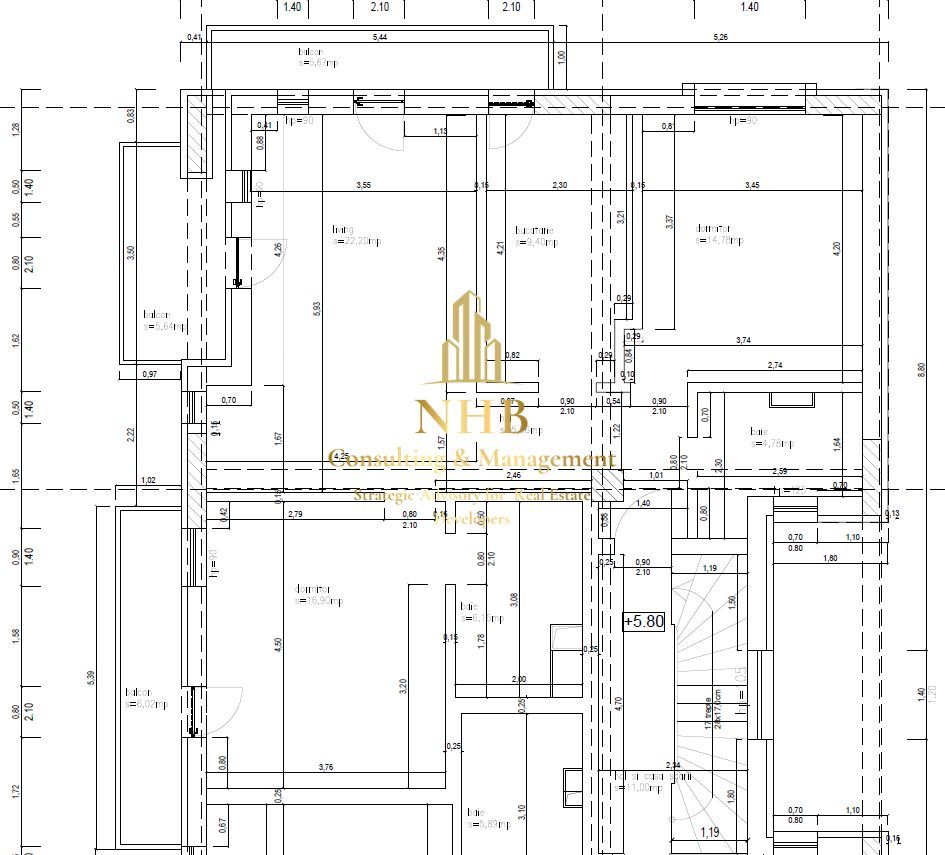 Ap 3 camere, 2 bai, 3 balcoane + parcare subterana - Casa Presei - Poză 11