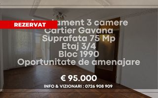 Apartament decomandat 3 camere Gavana - Poză 1