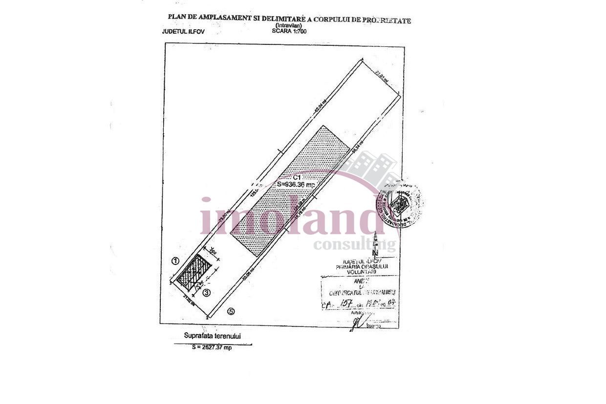 Vanzare - teren constructii - 2627 mp - Pipera-OMV - Schiță 2