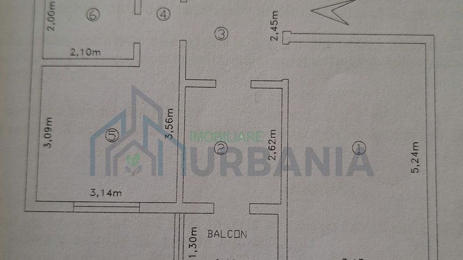 Apartament 2 camere, cartier Dacia, Iași, etaj 3, 46 mp, parcare - Poză 1