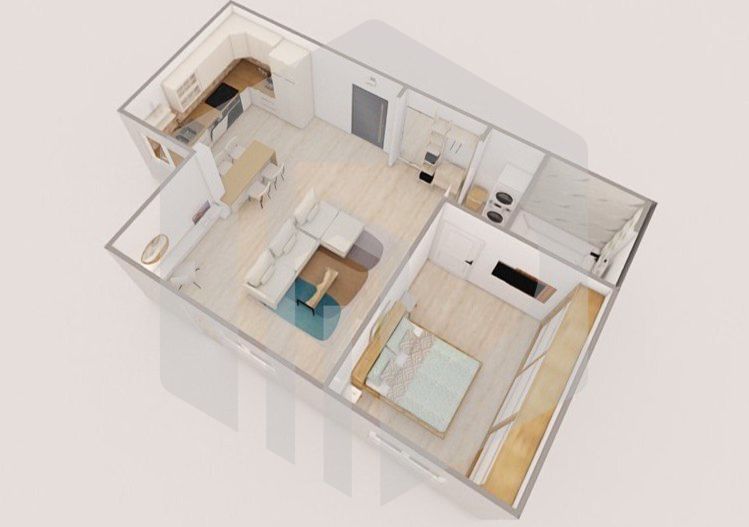 Bloc Y | Apartament 2 Camere | 60mpu | Etaj intermediar | Rahovei - Poză 5