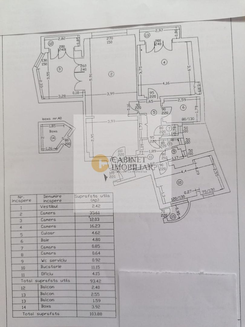 3 camere | Fara Risc - Credit | Universitate - Schiță 9