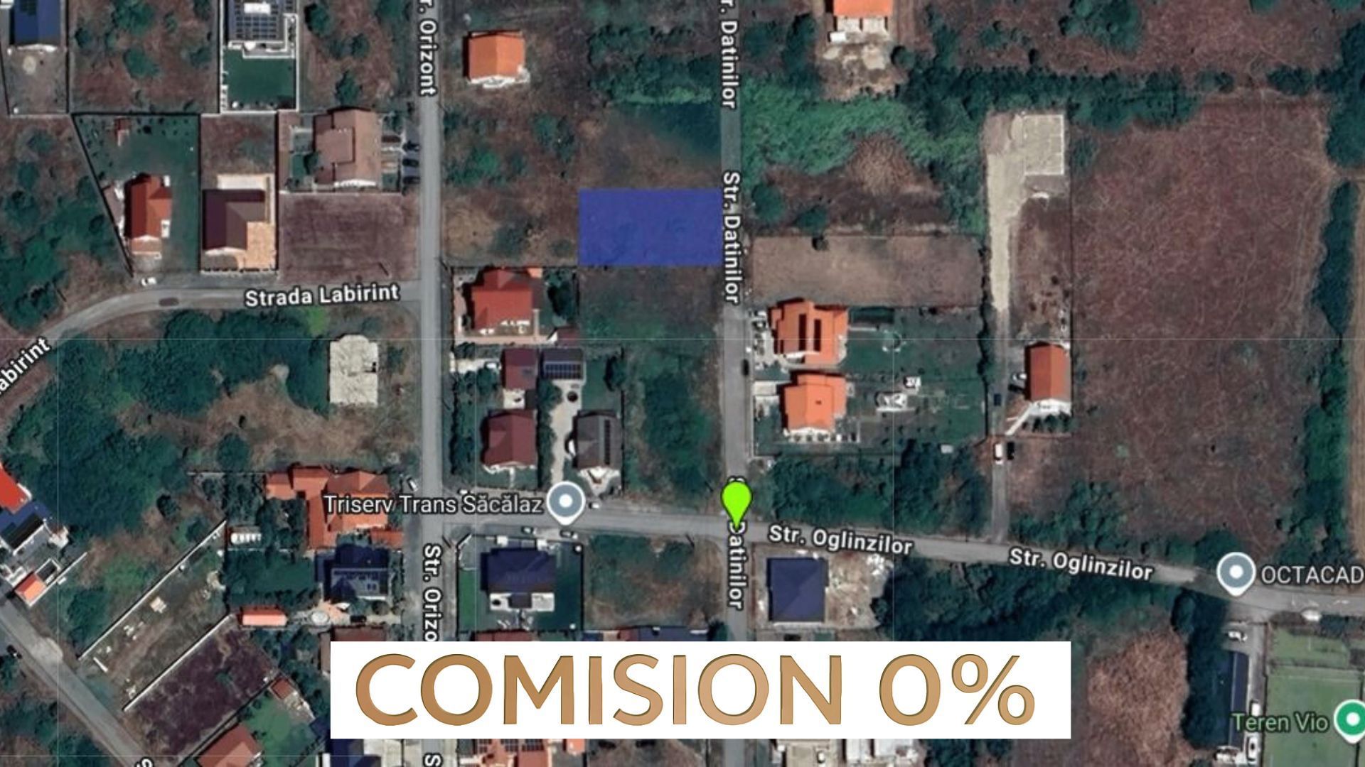 COMISION 0% | Teren de Vanzare in Sacalaz | Front 20m | 605mp - Poză 1