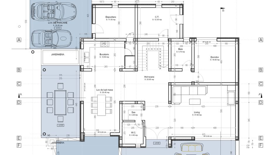 Casă P+1, 315 m² utili | Teren 1.530 m² | Pe malul lacului Ostratu - Schiță 21