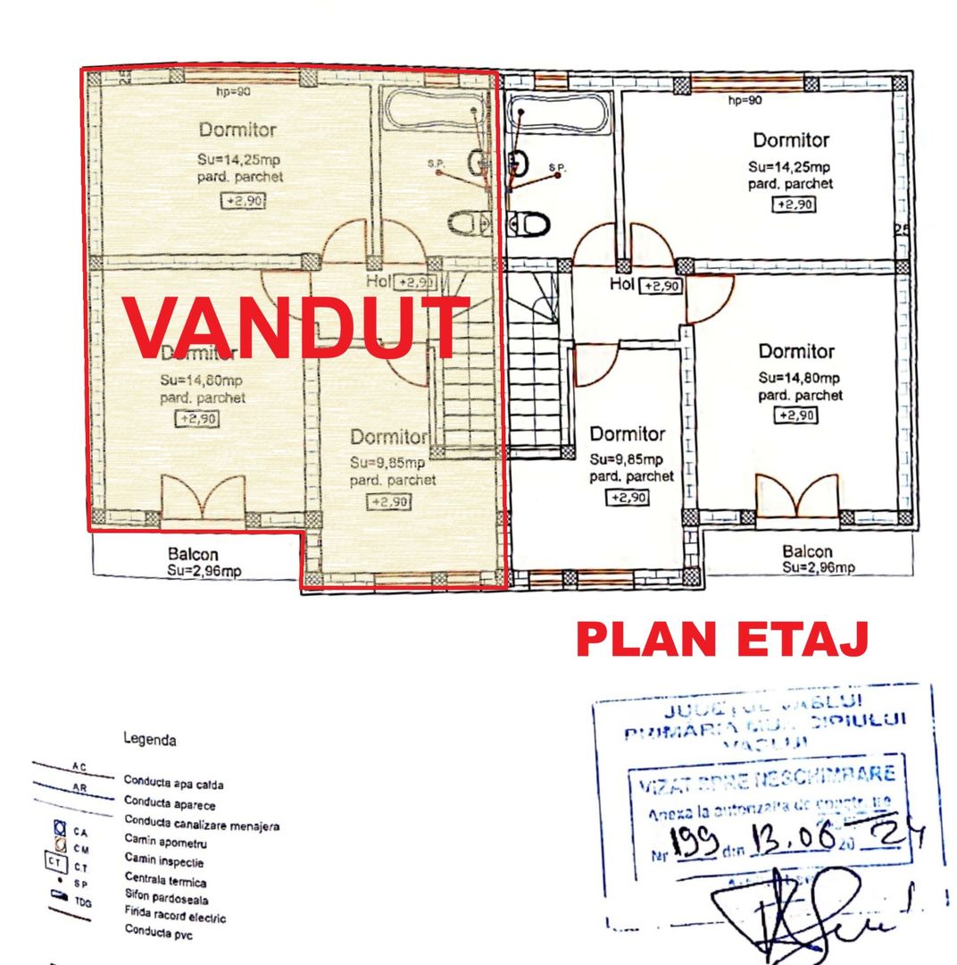 VILĂ P+1E tip DUPLEX și teren 327 mp, VASLUI zona KAUFLAND; - Poză 12