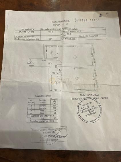 2 Camere - 70MP | Decomandat | 2022 | Etaj 1/4 | M Crangasi la 2 min - Poză 8