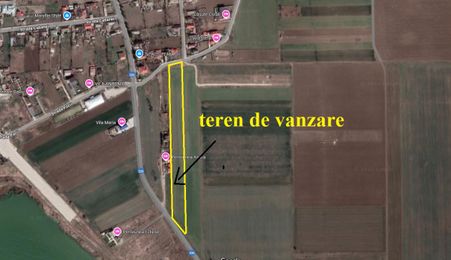 Teren Corbu la DJ asfaltat, aproape de lac