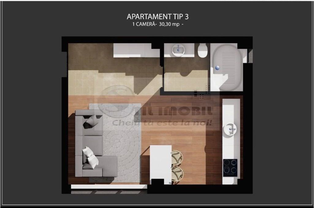 Apartament o camera Bucium - 36mp - Pret promotional cash - Poză 4
