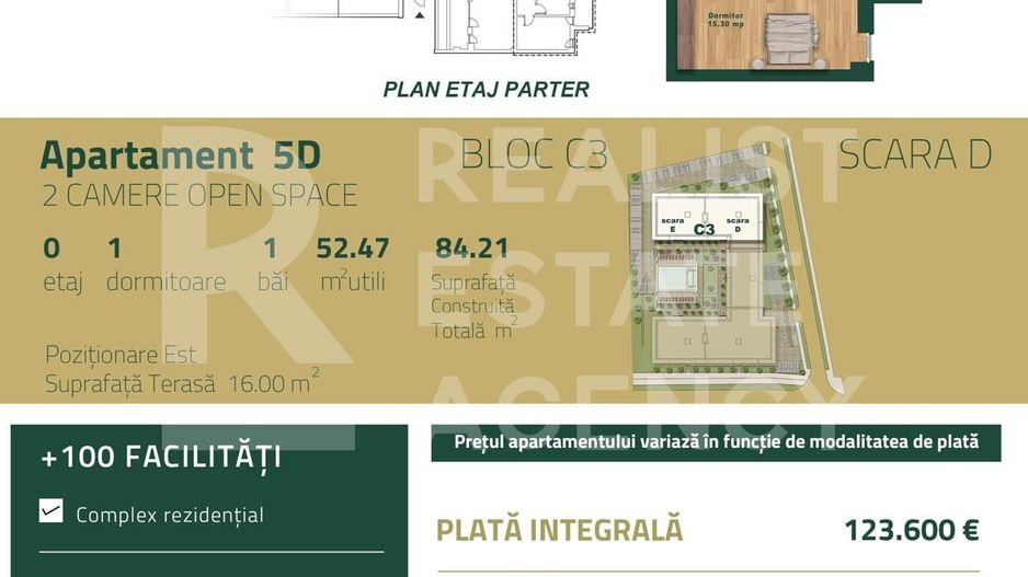 Vânzare, apartament, 2 camere, zona Torontalului, Timișoara - Schiță 8