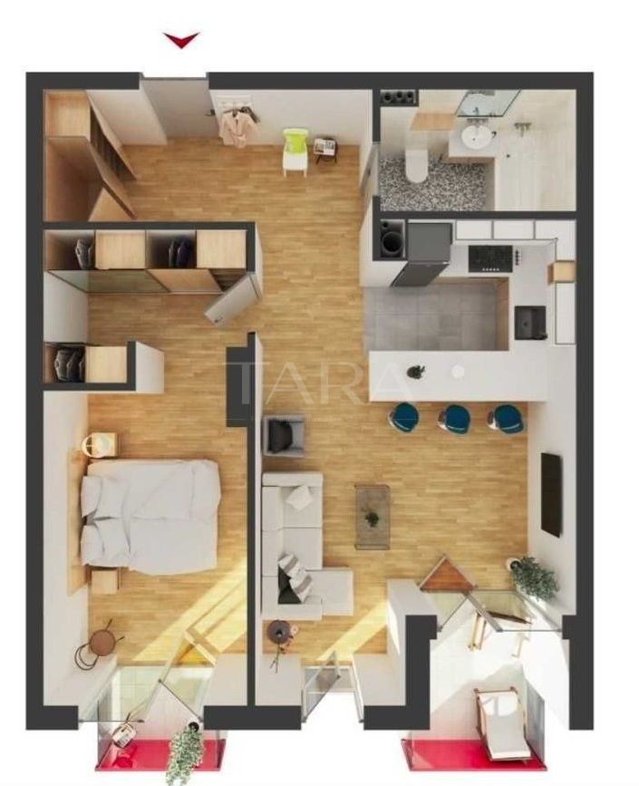 Apartament 2 camere, Iris – 62 mp, finisat premium - Poză 5
