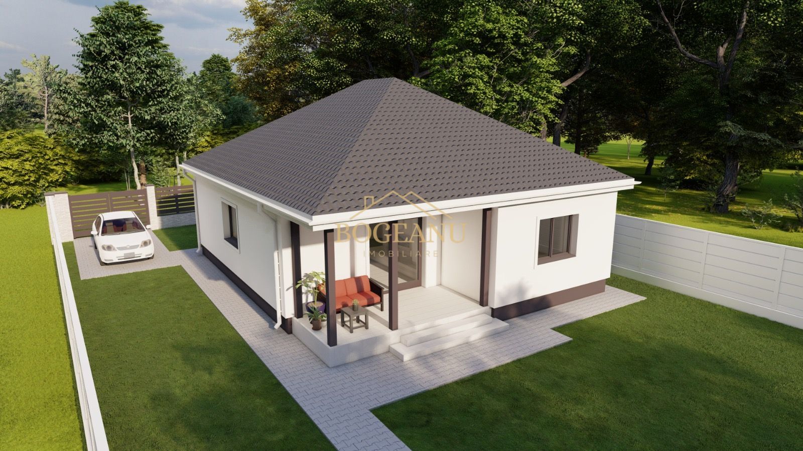 BG124-Teren cu Aut.Constr Proiect Casa parter 614 mp - Poză 6