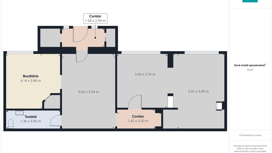 Apartament 3 camere, 100 mp, Bucovăț - Poză 6