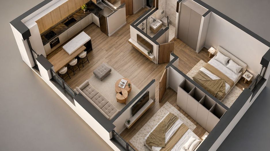 CEL MAI IEFTIN 3 CAMERE NOU ÎN PIPERA | 80 MP | 145.000 € + TVA - Poză 6