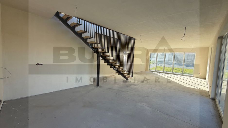 Casa cu arhitectura moderna 200mp, teren 800mp, Rooftop, zona Feleacu - Poză 11
