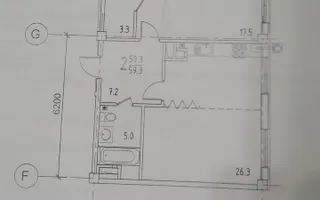 Apartament cu 2 camere, Centru - Schiță 19