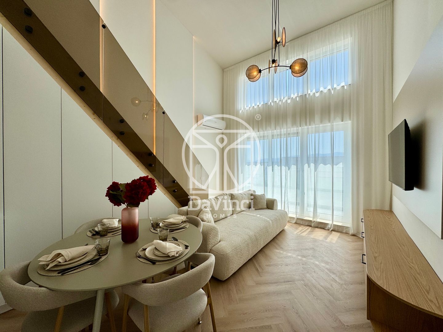 Penthouse 3 camere, 2 bai, finisat la alb, balcon (NCL-5A-Mi-ap.12) - Poză 2