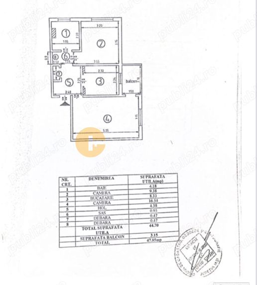 DACIA - 2 CAMERE DECOMANDAT  - ETAJ INTERMEDIAR - Poză 5