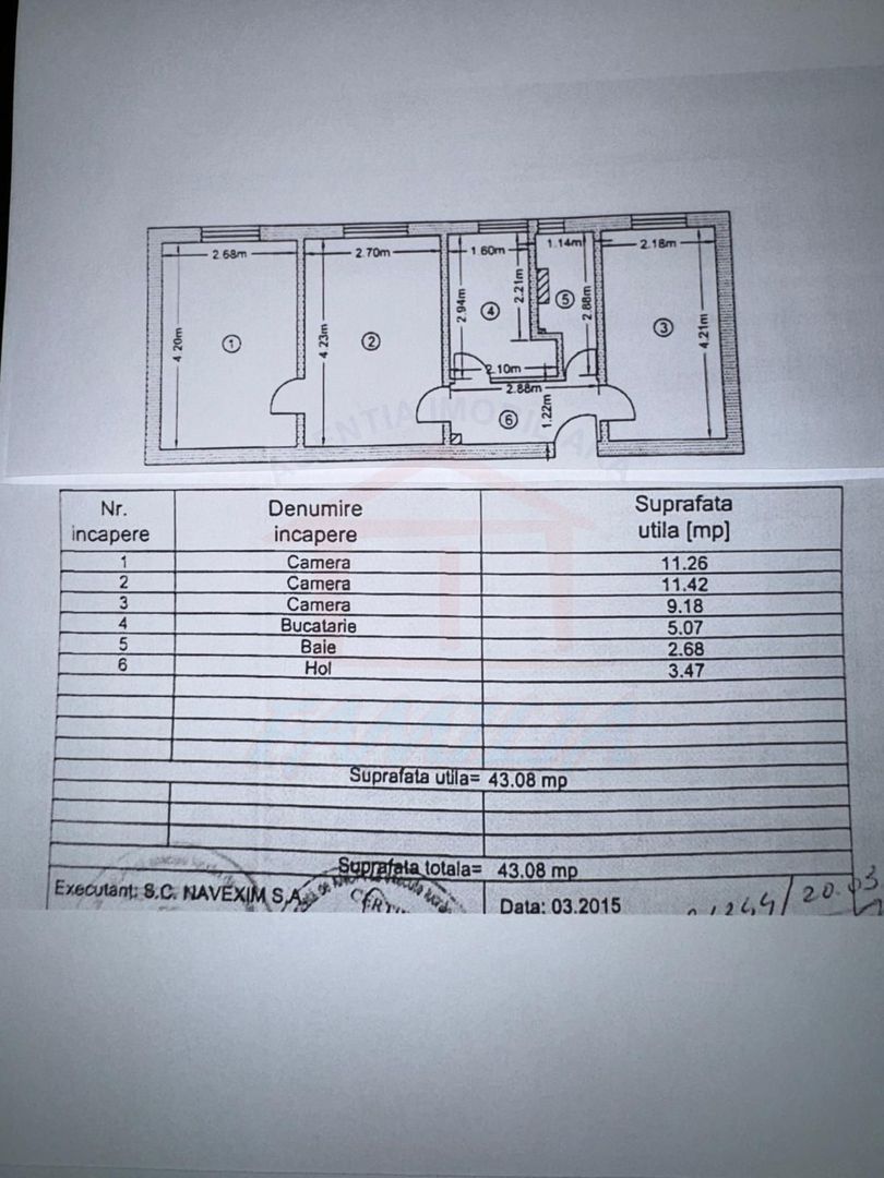 52.5oo euro, NEGOCIABIL, 3 camere, etaj 3 Micro19 - Poză 3