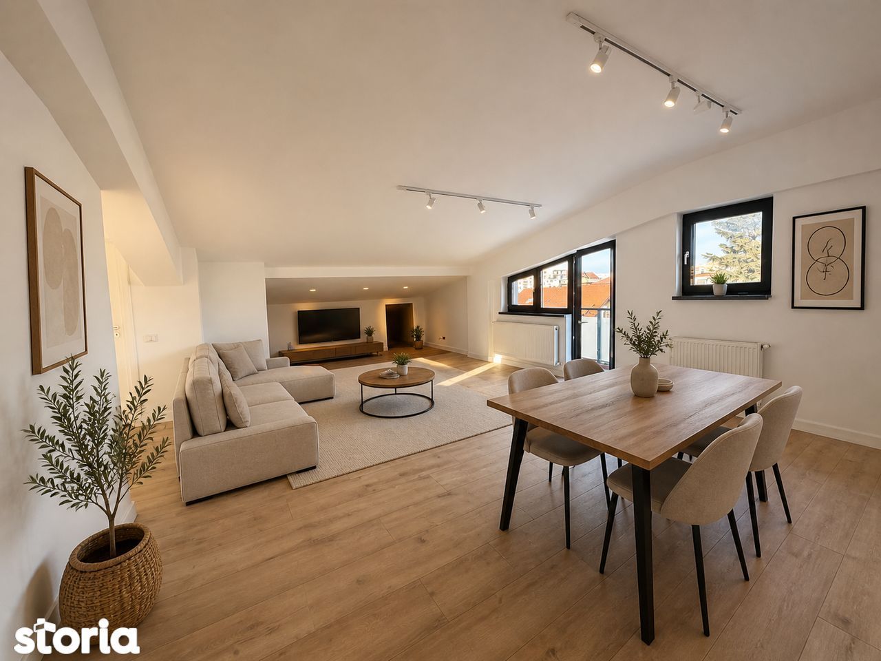 Apartament 3 camere nemobilat,nelocuit bloc nou + loc parcare - Poză 8