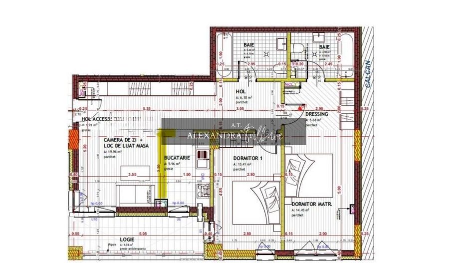 Apartament semifinisat 4 camere I Strada Tineretului I Floresti - Poză 2