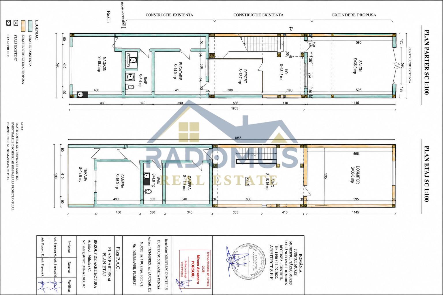Casă + Spațiu comercial -218 mp utili- Intersecție circulata -Trifazic - Poză 16