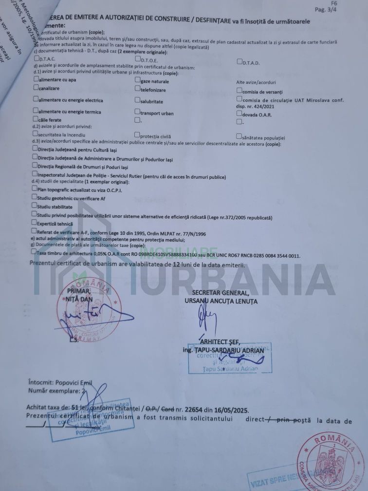 Teren intravilan 10.000 mp, Miroslava, Horpaz – Dezvoltare rezidențială - Poză 5