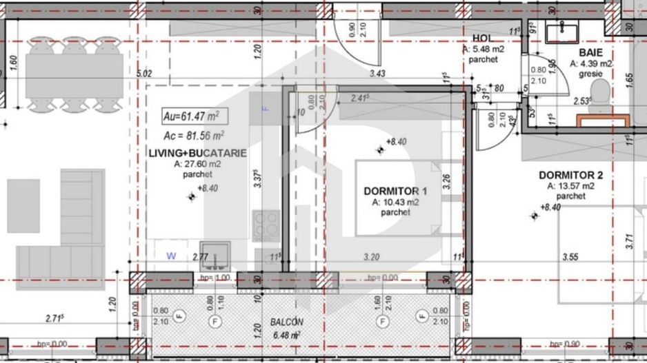 Profita Acum - Apartament 3 camere - 61 mpu - LA Cheie - Poză 1