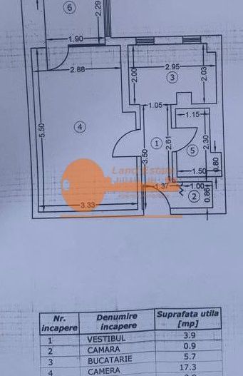 Garsonieră tip studio | vedere sud | Mega Mall București - Schiță 6