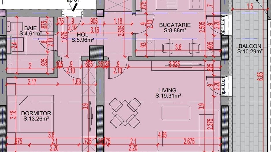 Oferta Lansare 2 camere bloc boutique  parcul Teilor - Schiță 6