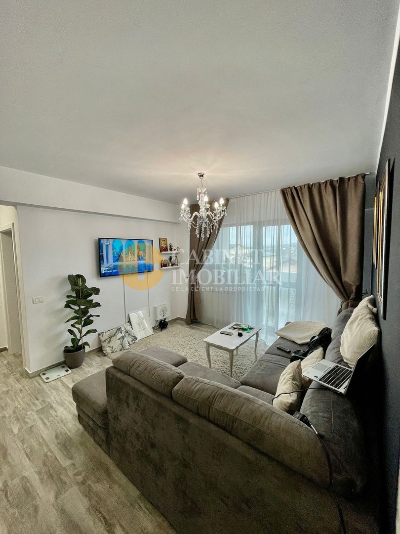 Etaj 2 Apartament 2 Camere Bloc Nou Mobilat si Utilat 10 Minute Palas - Poză 9