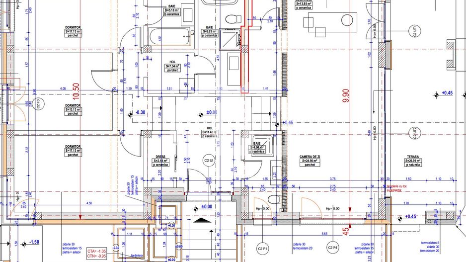 Casă Individuală 4 camere,nZEB,131mp,Teren 750mp,Piscina, Jucu de Sus - Schiță 2
