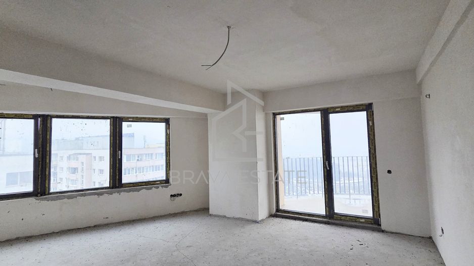 Apartament tip studio 45mp ,balcon, semifinisat,  West Tower ,zona Manastur - Poză 8