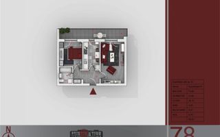 Metrou N.Teclu - Decomandat - Centrala Proprie - AC - Parcare - Schiță 13