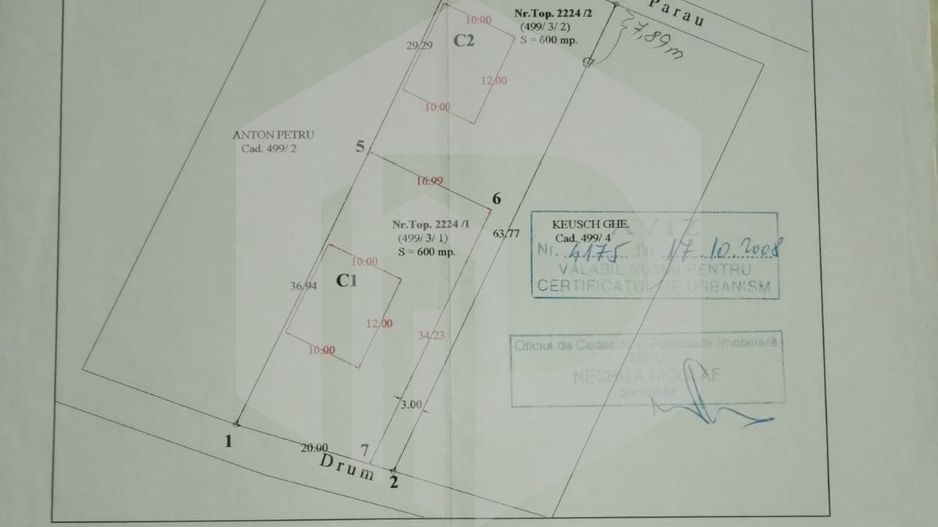 Teren in Cristian- 1200 mp- Construire 2 case indiviuale - Poză 2
